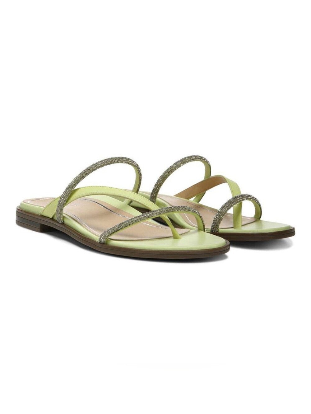 New Without Box VIONIC Prism leather sandals Pale Lime Sz 8